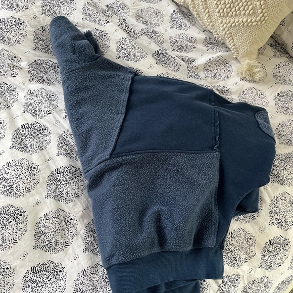 Free People Blue Half-Zip Sweatshirt - Picture 8 of 12